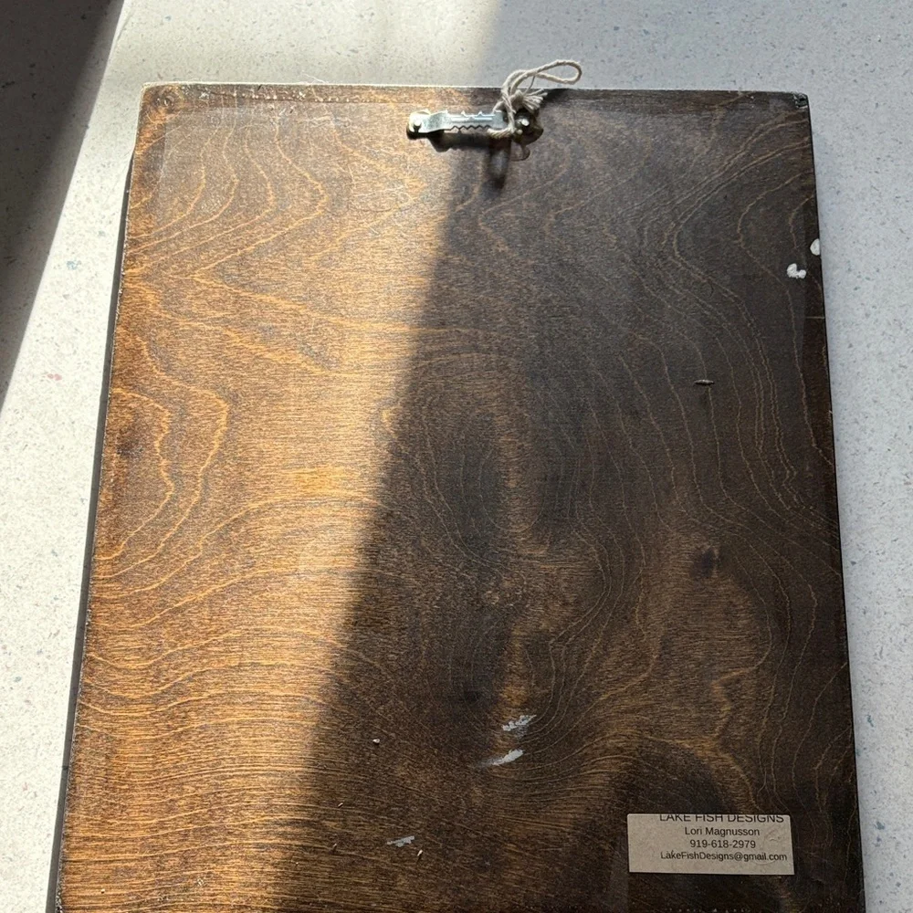 Quality Teal Lake is calling & I must go wooden hanging sign. - Picture 2 of 3